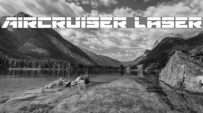 Aircruiser Laser Font examples