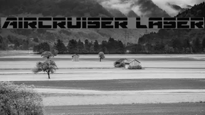 Aircruiser Laser Font examples