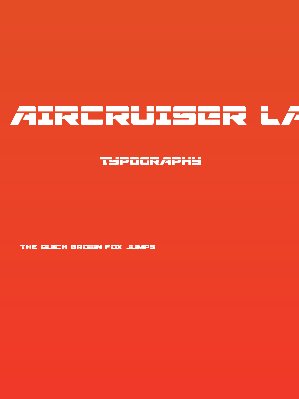 Aircruiser Laser Poster