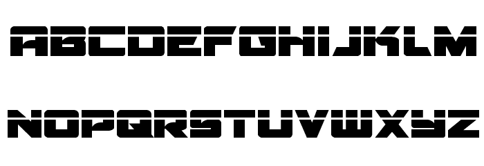 Aircruiser Laser Font LOWERCASE