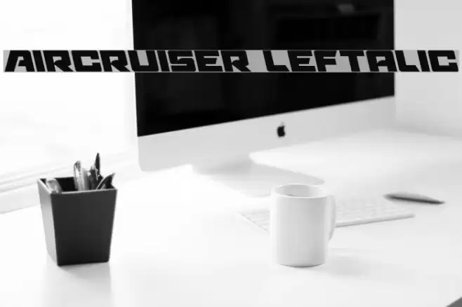 Aircruiser Leftalic Font examples