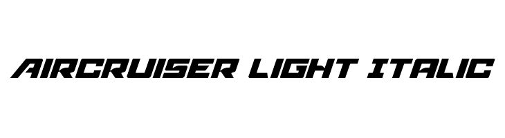 Aircruiser Light Italic  Descarca Fonturi Gratis