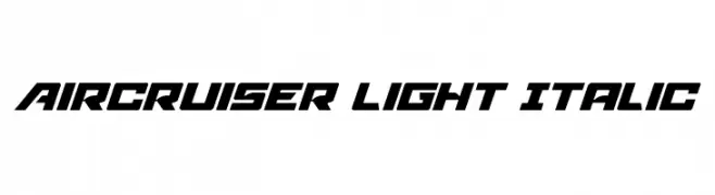 Aircruiser Light Italic 