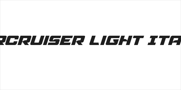 Aircruiser Light Italic Logo