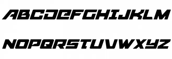Aircruiser Light Italic Fonte MAIÚSCULAS