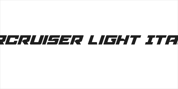 Aircruiser Light Italic Logo