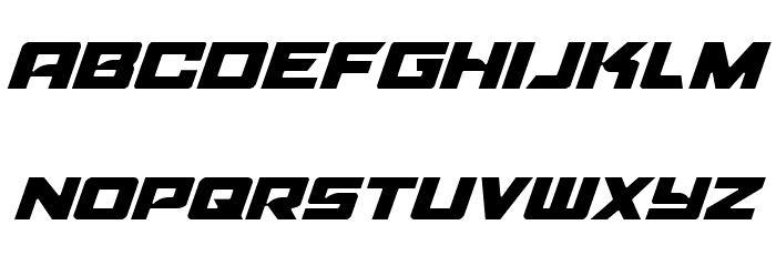 Aircruiser Light Italic Font LOWERCASE