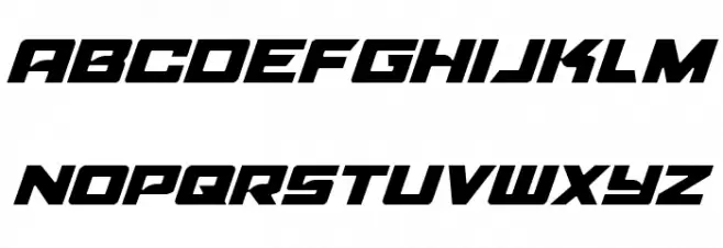 Aircruiser Light Italic Schriftart Kleinbuchstaben