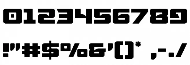 Aircruiser Light Font OTHER CHARS