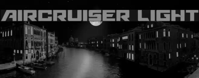 Aircruiser Light Font examples