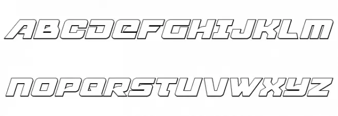 Aircruiser Outline Italic Fuentes MAYÚSCULAS
