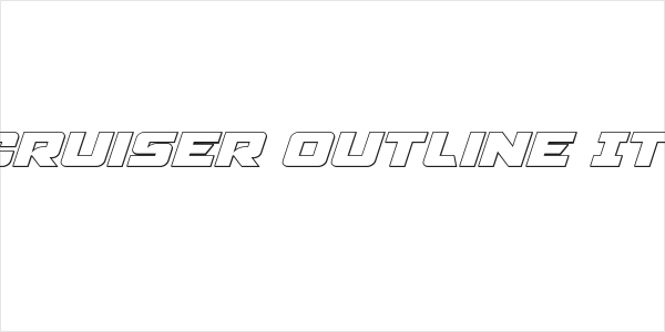 Aircruiser Outline Italic Logo