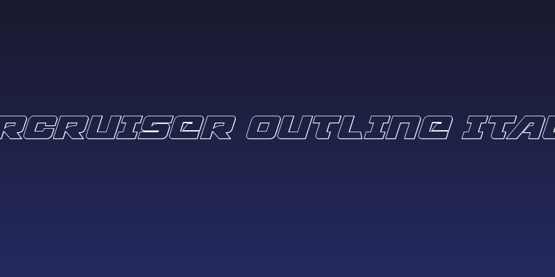 Aircruiser Outline Italic Social Header