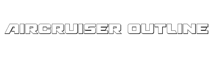 Aircruiser Outline  Скачать бесплатные шрифты