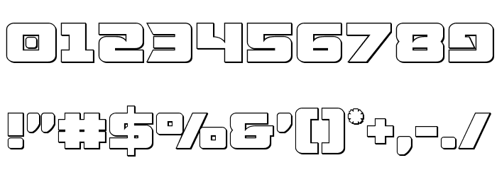Aircruiser Outline Font OTHER CHARS