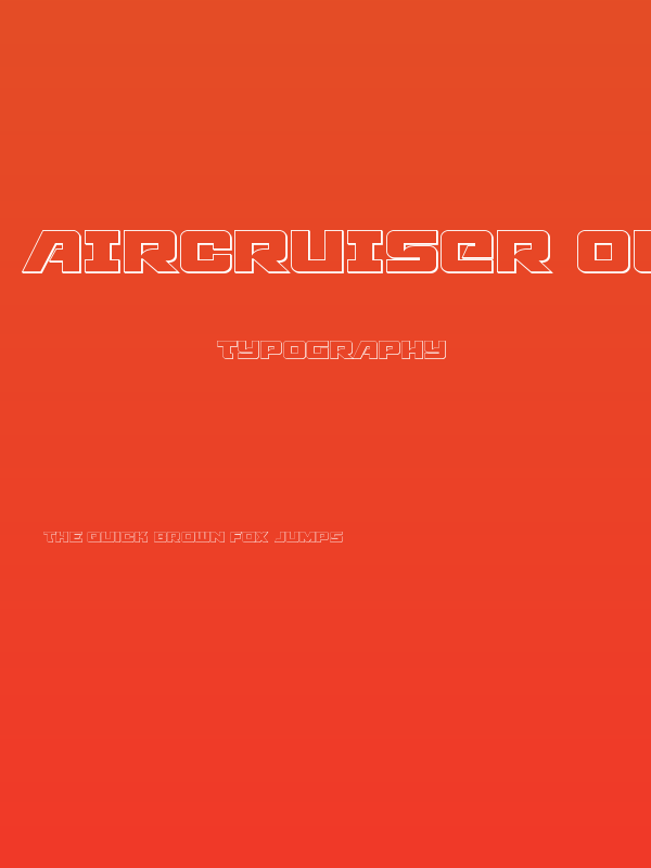 Aircruiser Outline Poster