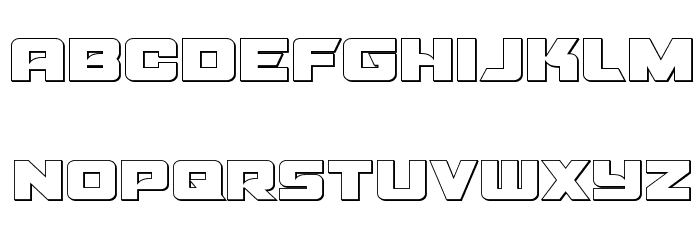 Aircruiser Outline Font LOWERCASE