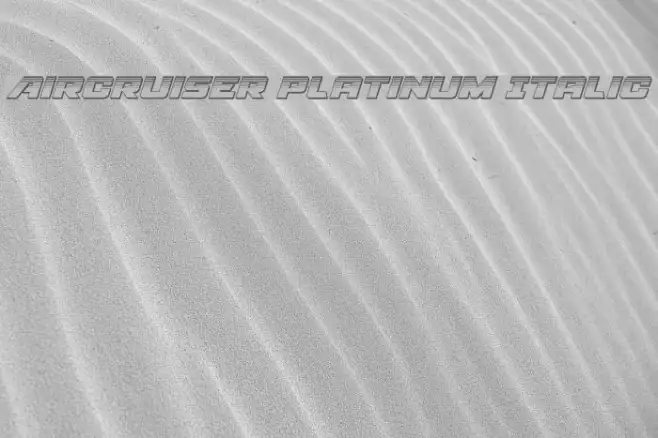 Aircruiser Platinum Italic Example 2