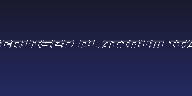 Aircruiser Platinum Italic Social Header