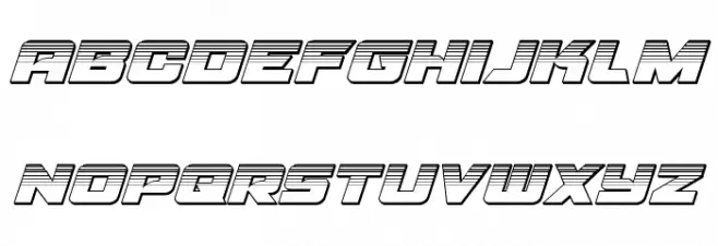 Aircruiser Platinum Italic Fuentes MINÚSCULAS