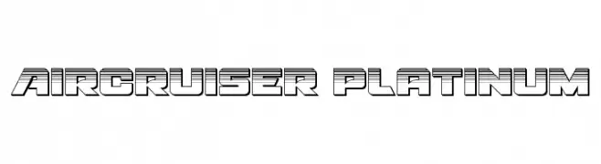 Aircruiser Platinum  フリーフォントのダウンロード