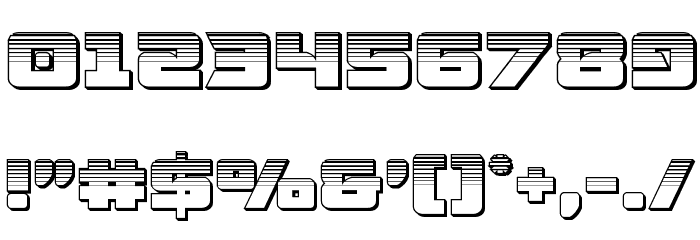 Aircruiser Platinum Font OTHER CHARS