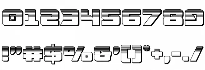 Aircruiser Platinum Font OTHER CHARS