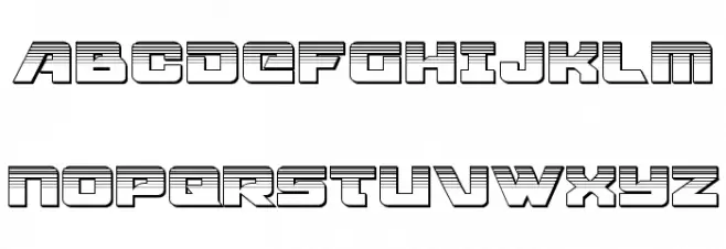 Aircruiser Platinum 字体 大写