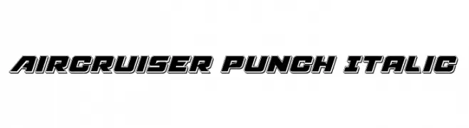 Aircruiser Punch Italic  フリーフォントのダウンロード