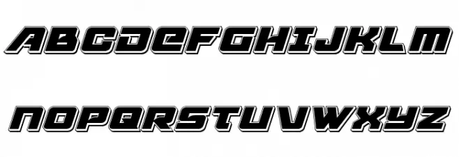 Aircruiser Punch Italic Шрифта ВЕРХНИЙ