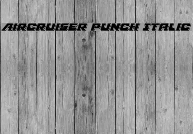 Aircruiser Punch Italic Example 1