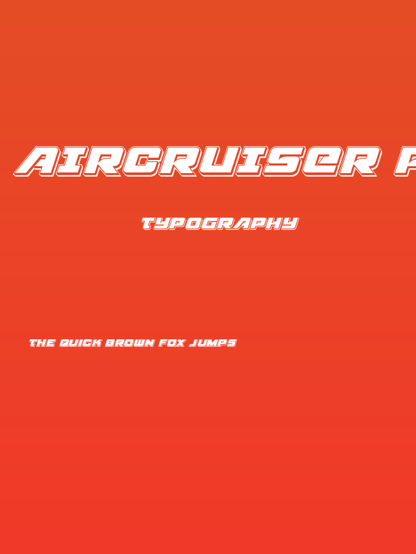 Aircruiser Punch Italic Poster