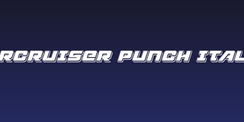Aircruiser Punch Italic Social Header