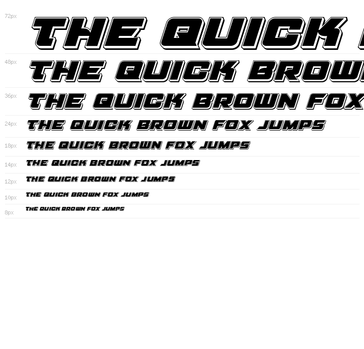 Aircruiser Punch Italic Waterfall