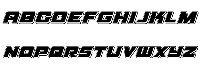 Aircruiser Punch Italic Font LOWERCASE
