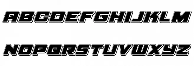 Aircruiser Punch Italic 字体 小写