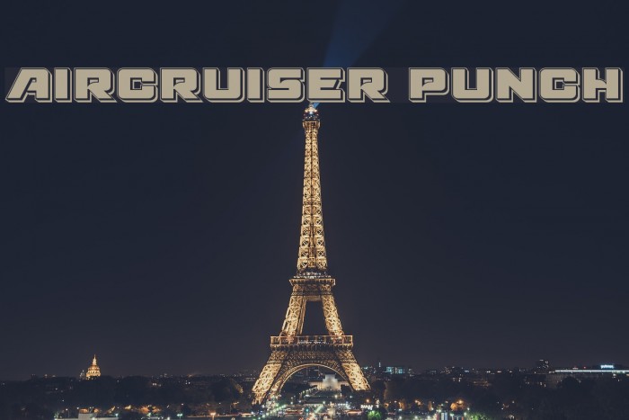 Aircruiser Punch Font examples
