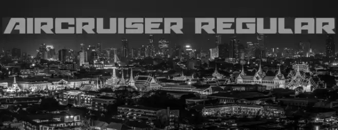 Aircruiser Regular Font examples