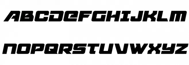 Aircruiser Semi-Italic Fonte MAIÚSCULAS