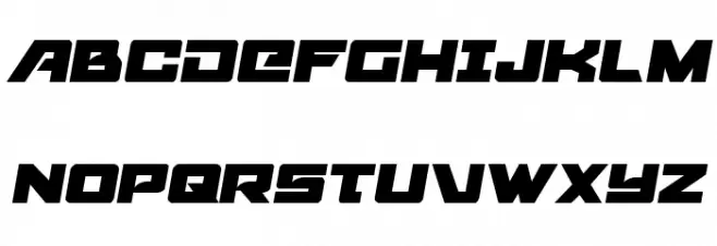 Aircruiser Semi-Italic Шрифта ВЕРХНИЙ