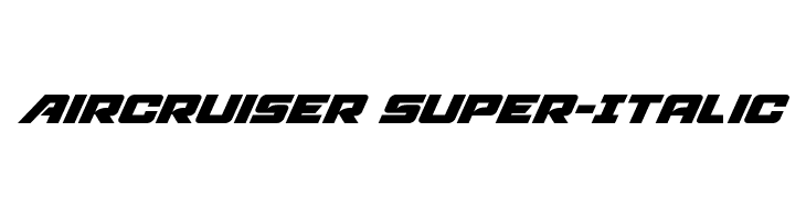 Aircruiser Super-Italic  Descarca Fonturi Gratis