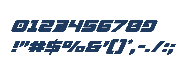 Aircruiser Super-Italic Other Characters