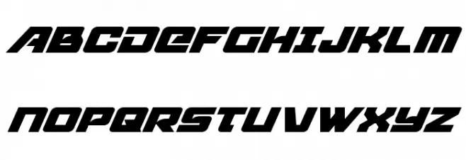 Aircruiser Super-Italic Fonte MAIÚSCULAS