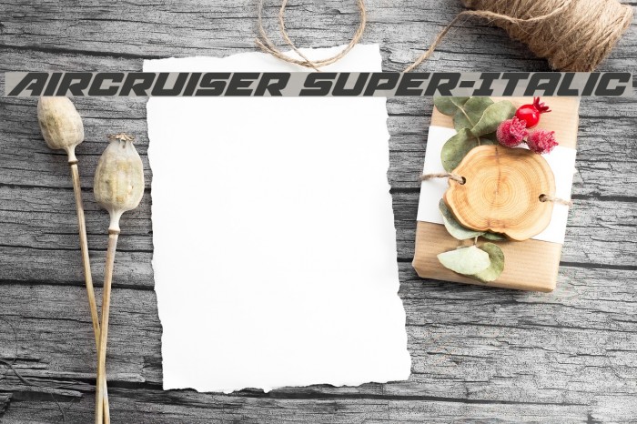 Aircruiser Super-Italic Example 2