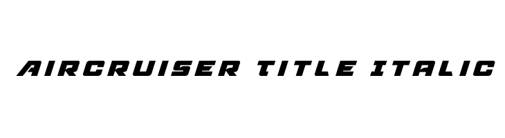 Aircruiser Title Italic  لخطوط تنزيل