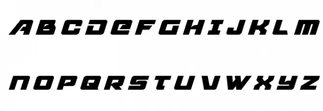 Aircruiser Title Italic Fonte MAIÚSCULAS
