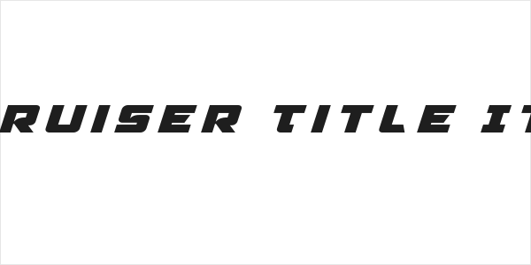 Aircruiser Title Italic Logo
