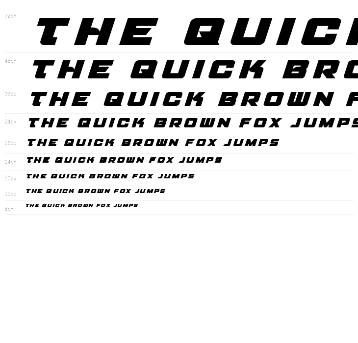 Aircruiser Title Italic Waterfall