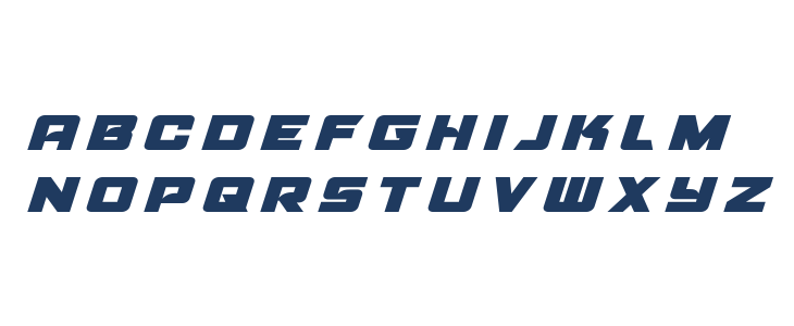 Aircruiser Title Italic Lowercase