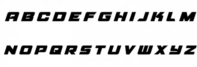 Aircruiser Title Italic Шрифта строчной